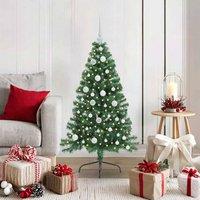 Berkfield Home Artificial Pre-lit Christmas Tree Green 120 cm PVC