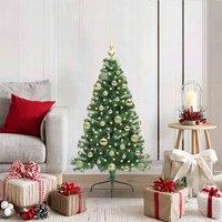 Berkfield Home Artificial Pre-lit Christmas Tree Green 120 cm PVC