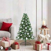 Berkfield Home Artificial Pre-lit Christmas Tree Green 120 cm PVC
