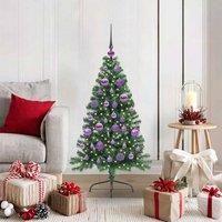 Berkfield Home Artificial Pre-lit Christmas Tree Green 120 cm PVC