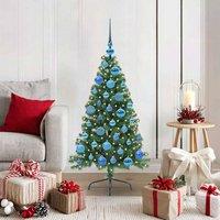 Berkfield Home Artificial Pre-lit Christmas Tree Green 120 cm PVC
