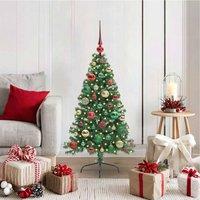 Berkfield Home Artificial Pre-lit Christmas Tree Green 120 cm PVC