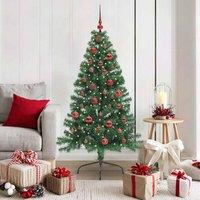 Berkfield Home Artificial Pre-lit Christmas Tree Green 150 cm PVC