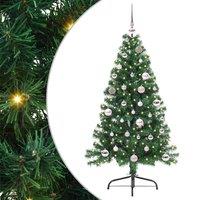 Berkfield Home Artificial Pre-lit Christmas Tree Green 150 cm PVC