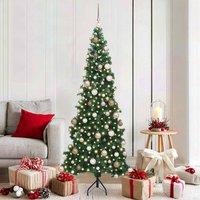 Berkfield Home Corner Artificial Christmas Tree Green 180 cm PVC & Metal
