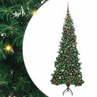 Berkfield Home Corner Artificial Christmas Tree Green 180 cm PVC & Metal