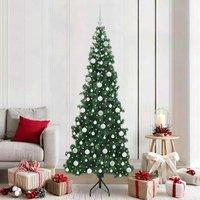 Berkfield Home Corner Artificial Christmas Tree Green 210 cm PVC & Metal