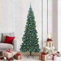 Berkfield Home Corner Artificial Christmas Tree Green 210 cm PVC & Metal