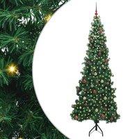 Berkfield Home Corner Artificial Christmas Tree Green 240 cm PVC & Metal