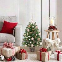 Berkfield Home Artificial Christmas Tree with 150 LEDs Green 65 cm PE & PVC