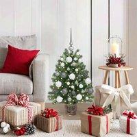 Berkfield Home Artificial Christmas Tree with 150 LEDs Green 65 cm PE & PVC