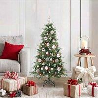 Berkfield Home Artificial Hinged Christmas Tree Green 120 cm PE & PVC