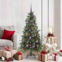 Berkfield Home Artificial Hinged Christmas Tree Green 150 cm PE & PVC