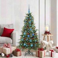 Berkfield Home Artificial Hinged Christmas Tree Green 150 cm PE & PVC