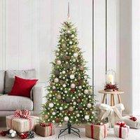 Berkfield Home Artificial Hinged Christmas Tree Green 180 cm PE & PVC