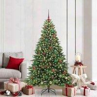 Berkfield Home Artificial Christmas Tree with 300 LEDs Green 180 cm PE & PVC