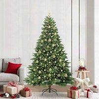 Berkfield Home Artificial Christmas Tree with 300 LEDs Green 210 cm PE & PVC