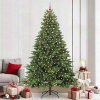 Berkfield Home Artificial Christmas Tree with 300 LEDs Green 240 cm PE & PVC