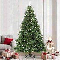 Berkfield Home Artificial Christmas Tree with 300 LEDs Green 240 cm PE & PVC