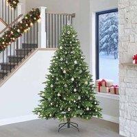 Berkfield Home Artificial Christmas Tree with 300 LEDs Green 240 cm PE & PVC