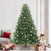 Berkfield Home Artificial Christmas Tree with 300 LEDs Green 240 cm PE & PVC