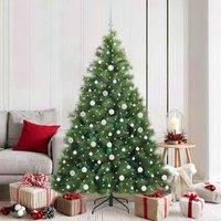 Berkfield Home Artificial Christmas Tree with 300 LEDs Green 180 cm PE & PVC