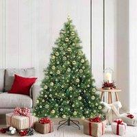Berkfield Home Artificial Christmas Tree with 300 LEDs Green 180 cm PE & PVC