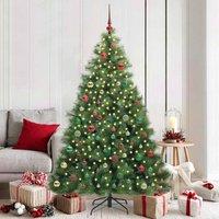 Berkfield Home Artificial Christmas Tree with 300 LEDs Green 180 cm PE & PVC