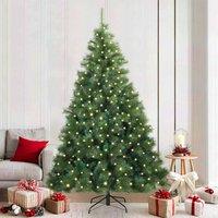 Berkfield Home Artificial Christmas Tree with 300 LEDs Green 210 cm PE & PVC