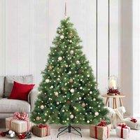 Berkfield Home Artificial Christmas Tree with 300 LEDs Green 210 cm PE & PVC