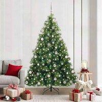 Berkfield Home Artificial Christmas Tree with 300 LEDs Green 210 cm PE & PVC
