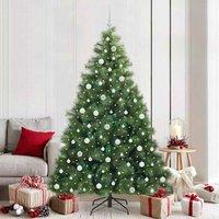 Berkfield Home Artificial Christmas Tree with 300 LEDs Green 210 cm PE & PVC