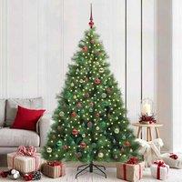 Berkfield Home Artificial Christmas Tree with 300 LEDs Green 210 cm PE & PVC