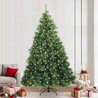 Berkfield Home Artificial Christmas Tree with 300 LEDs Green 240 cm PE & PVC