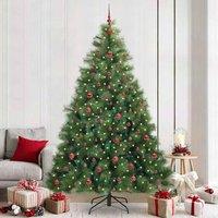 Berkfield Home Artificial Christmas Tree with 300 LEDs Green 240 cm PE & PVC