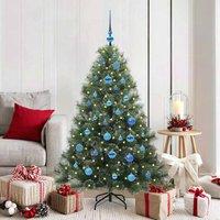 Berkfield Home Artificial Christmas Tree with 150 LEDs Green 150 cm PE & PVC