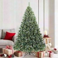 Berkfield Home Artificial Christmas Tree with 300 LEDs Green 180 cm PE & PVC