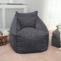 rucomfy Beanbags rucomfy Weave Bean Bag Chair - Comfortable Lounger for Adults & Teens in Grey