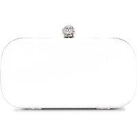 Carvela Women's 'Cecilia Hard Clutch' Satin Bag in White