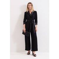 Phase Eight Women's Kylie Tux Jumpsuit in Black | Size: 26