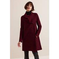 Phase Eight Women's Bellona Knit Coat in Wine | Size: 10