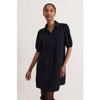 Phase Eight Women's Claudia Button Swing Mini Dress in Dark Navy | Size: 14
