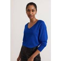 Phase Eight Women's Senita Fine Knit Jumper in Cobalt | Size: XS