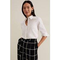 Phase Eight Women's Classic Long Sleeve Shirt in White | Size: 14
