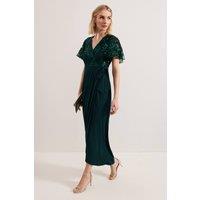 Phase Eight Women's Minty Wrap Maxi Dress in Bottle Green | Size: 10
