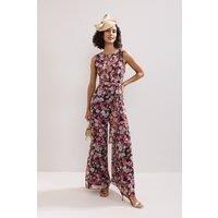 Phase Eight Women's Janine Floral Jumpsuit in Pink | Size: 14