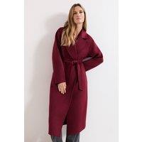 Phase Eight Women's Darcy Wool Coat in Wine | Size: Large