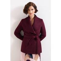 Phase Eight Women's Nicci Long Sleeve Short Coat in Wine | Size: 12