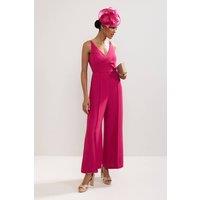 Phase Eight Women's Hetty Wide Leg Jumpsuit in Fuchsia | Size: 10