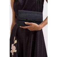 Phase Eight Women's Grosgrain Bow Clutch Bag in Black